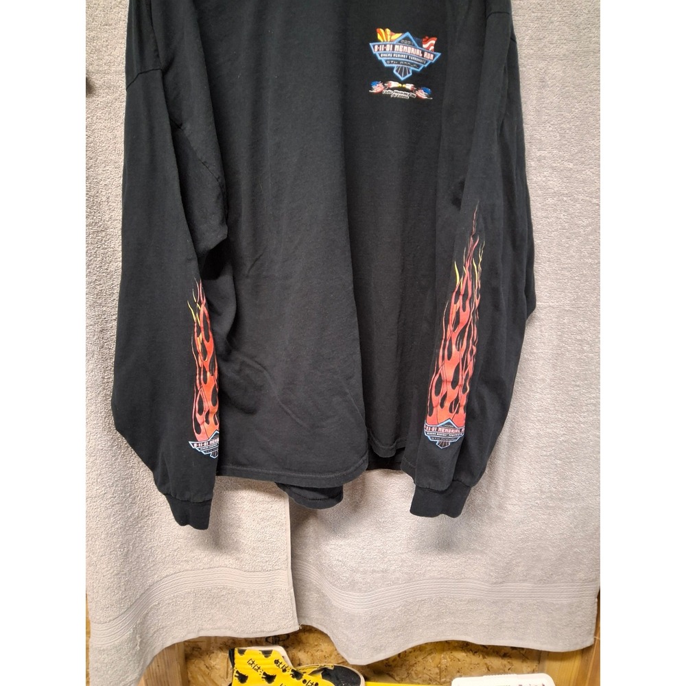 Vintage2005 9-11-01 Memorial Run BikersAgainst Terrorists LongSleeve ShirtXXL b2 - Picture 2 of 3